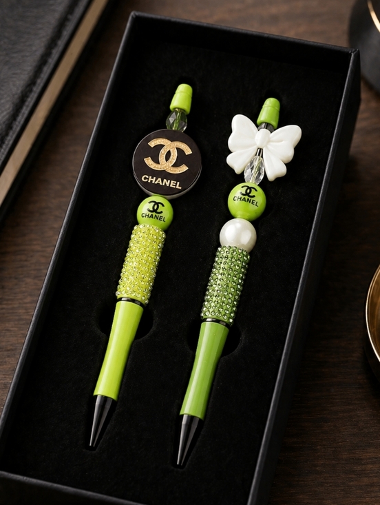 Accessories - x2 Handcrafted Beaded Pens